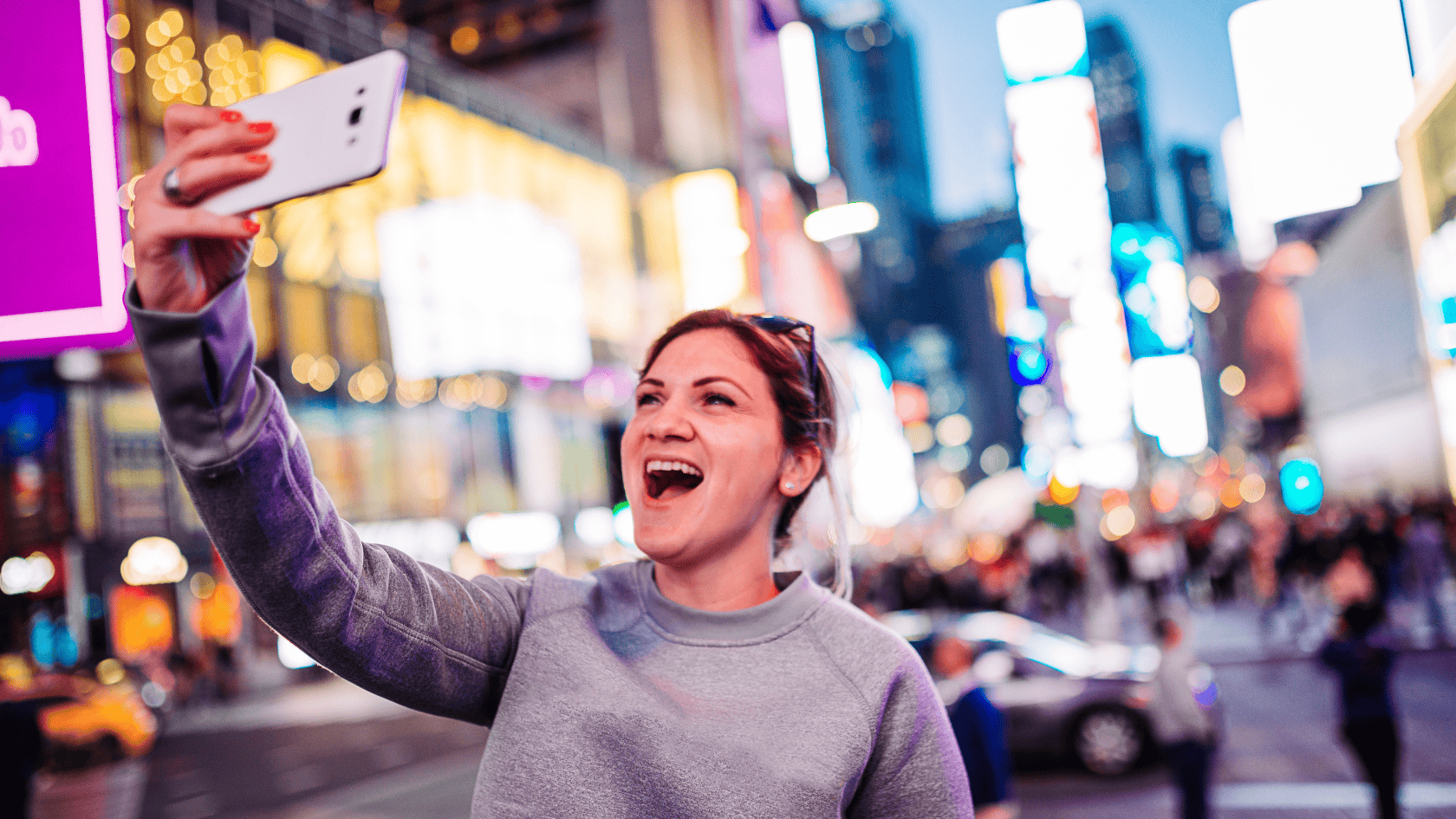 City exploration shot