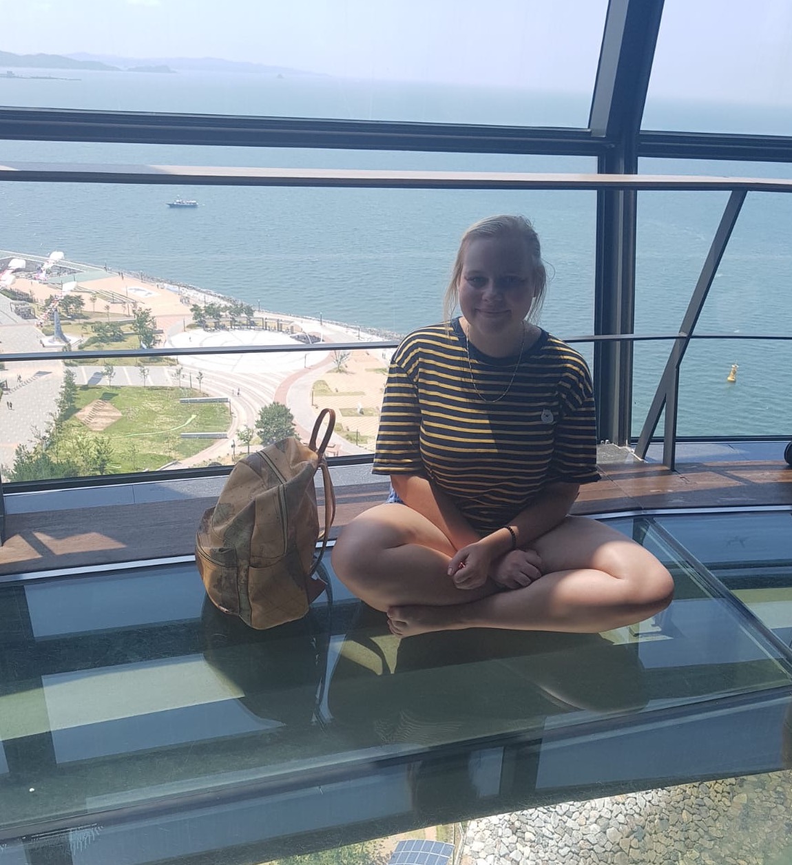 woman overlooking water