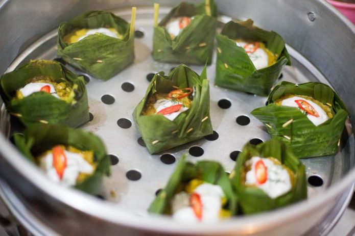 Traditional cambodian delicasies at Nary's kitchen in Battambang