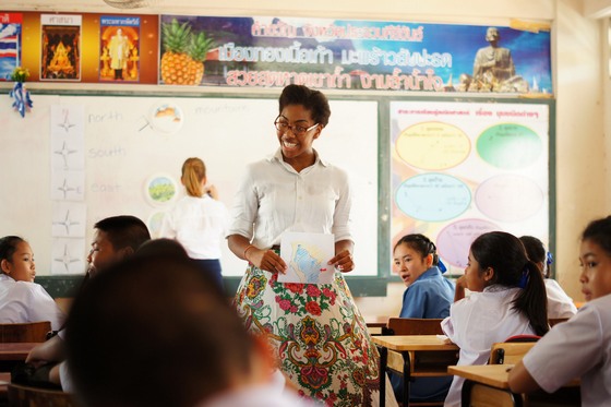Non-caucasian English teacher in Thailand