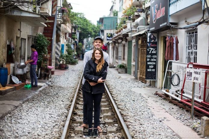 Old Rail Road, Hanoi, vietnam.
