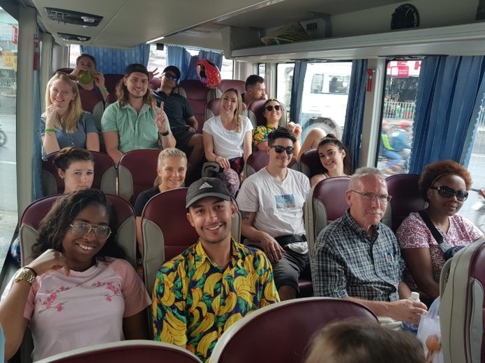 excursion bus, Vietnam.