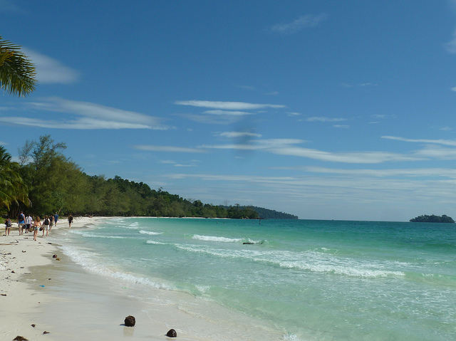 Scenic views from the the Cambodian coastal town.
