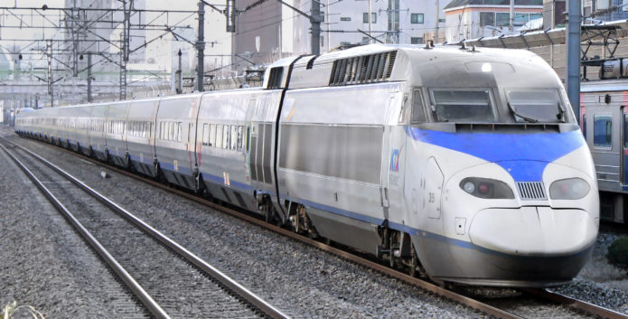 High speed AREX train, Seoul.