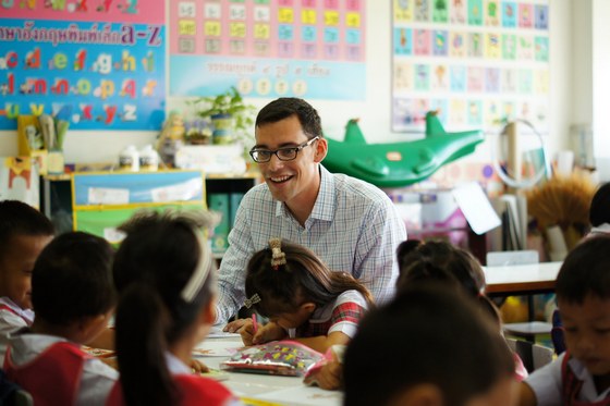 Male English teacher in Thailand