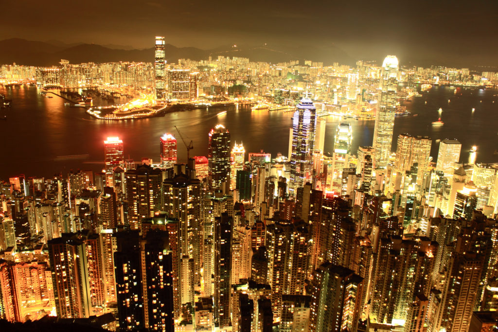 Hong Kong at night