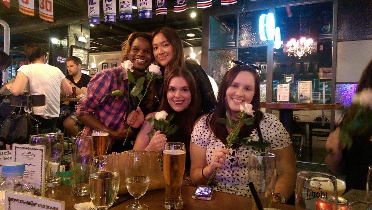 English teachers hanging out in Itawon, Seoul