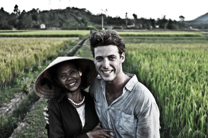 Justin in Vietnam met this friendly woman in the countryside.