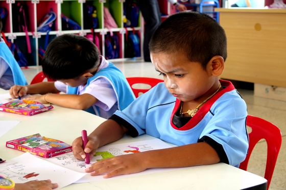Thai Kindergarten English student
