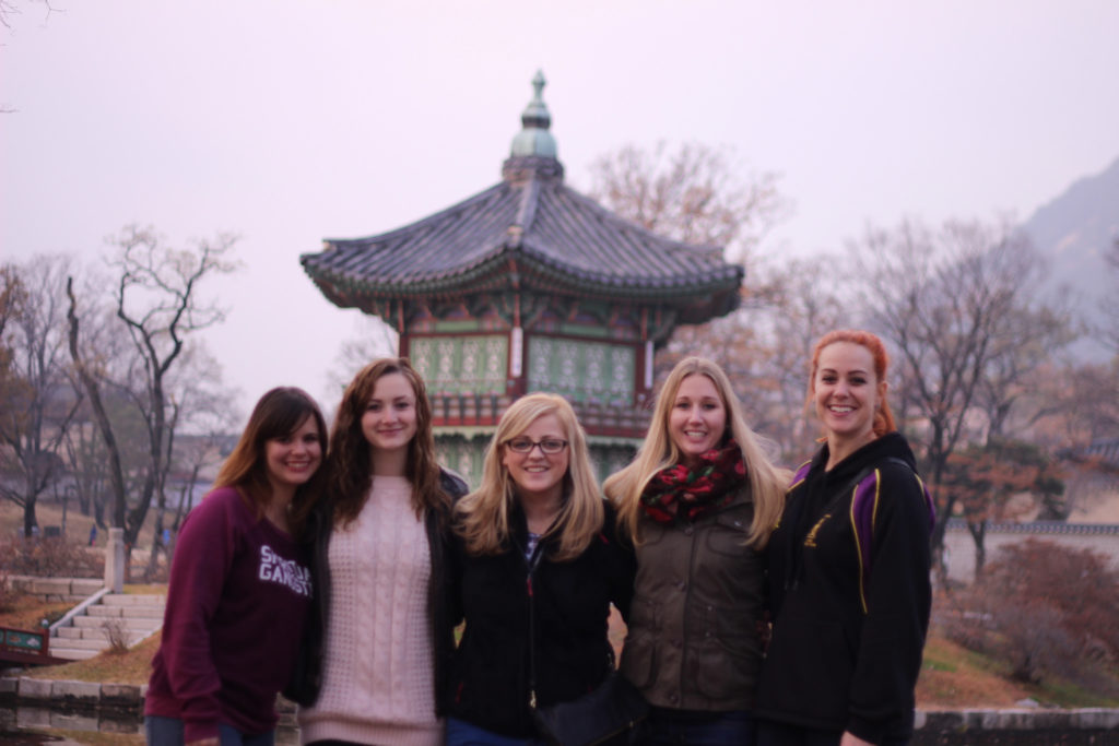English teachers in South Korea at Geognbokgung Palace