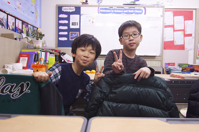 South Korean English students
