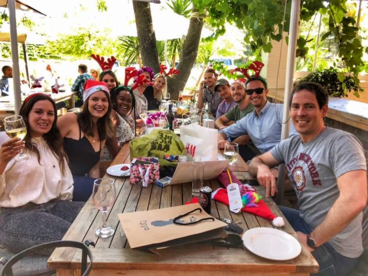The TravelBud team at our Christmas function