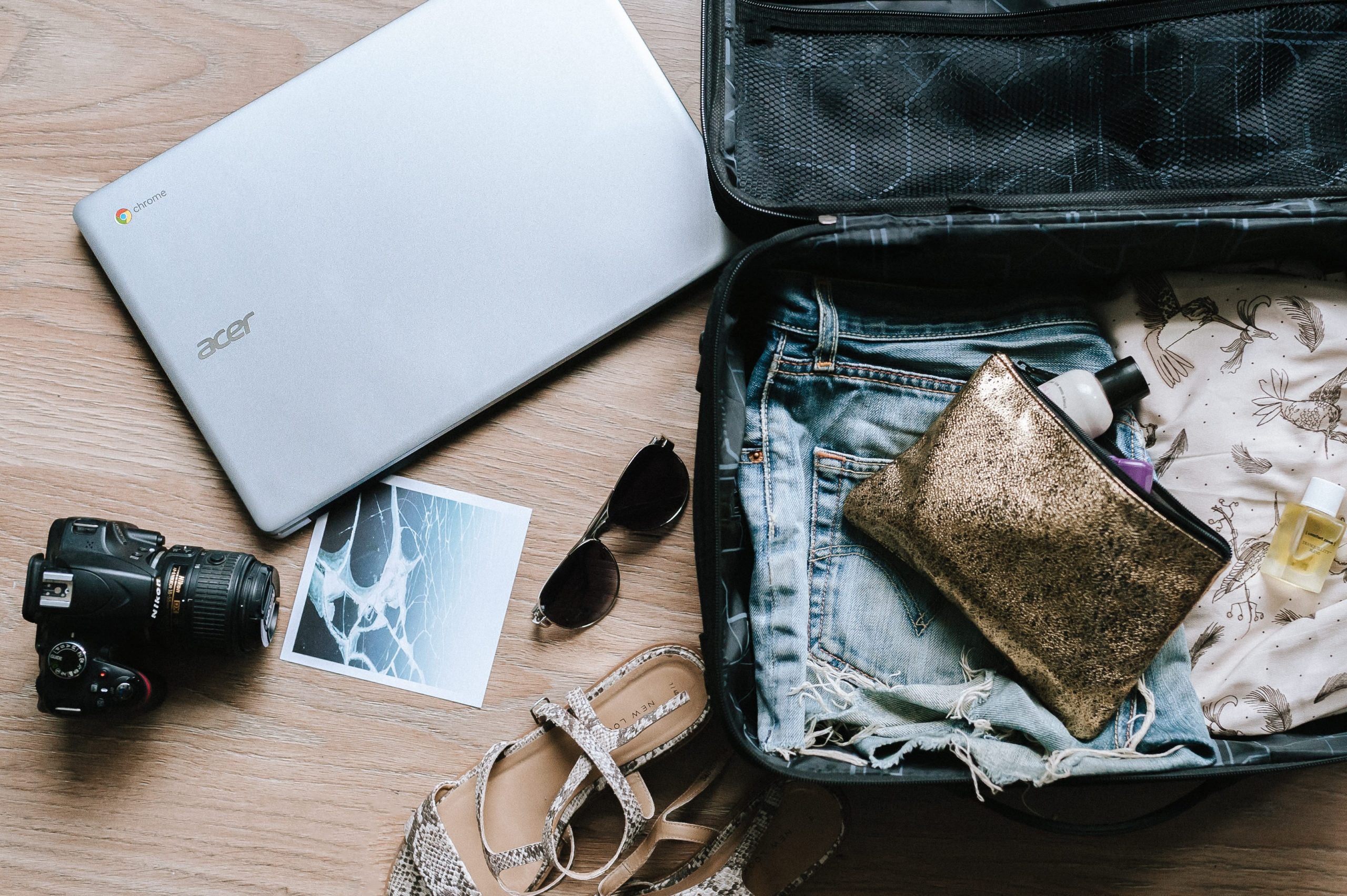suitcase being packed for a terip