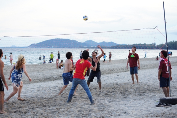 Beach volleyball in Thailand