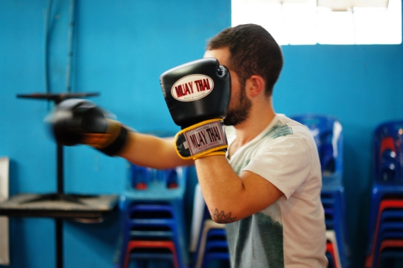 TESOL students are taken to the Hua Hin Muay Thai gym where they are introduced to the sport and receive training from expert trainers