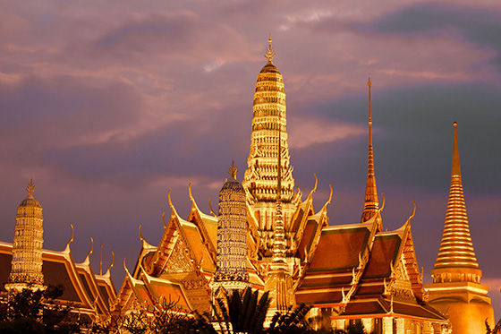 Buddhist temple in Bangkok, Thailand