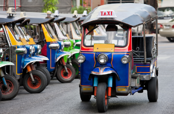 A Tuk Tuk taxi in Thailand