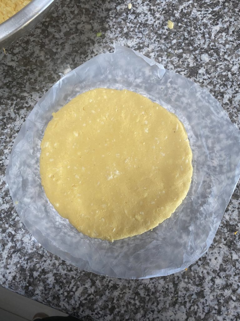 freshly made tortilla