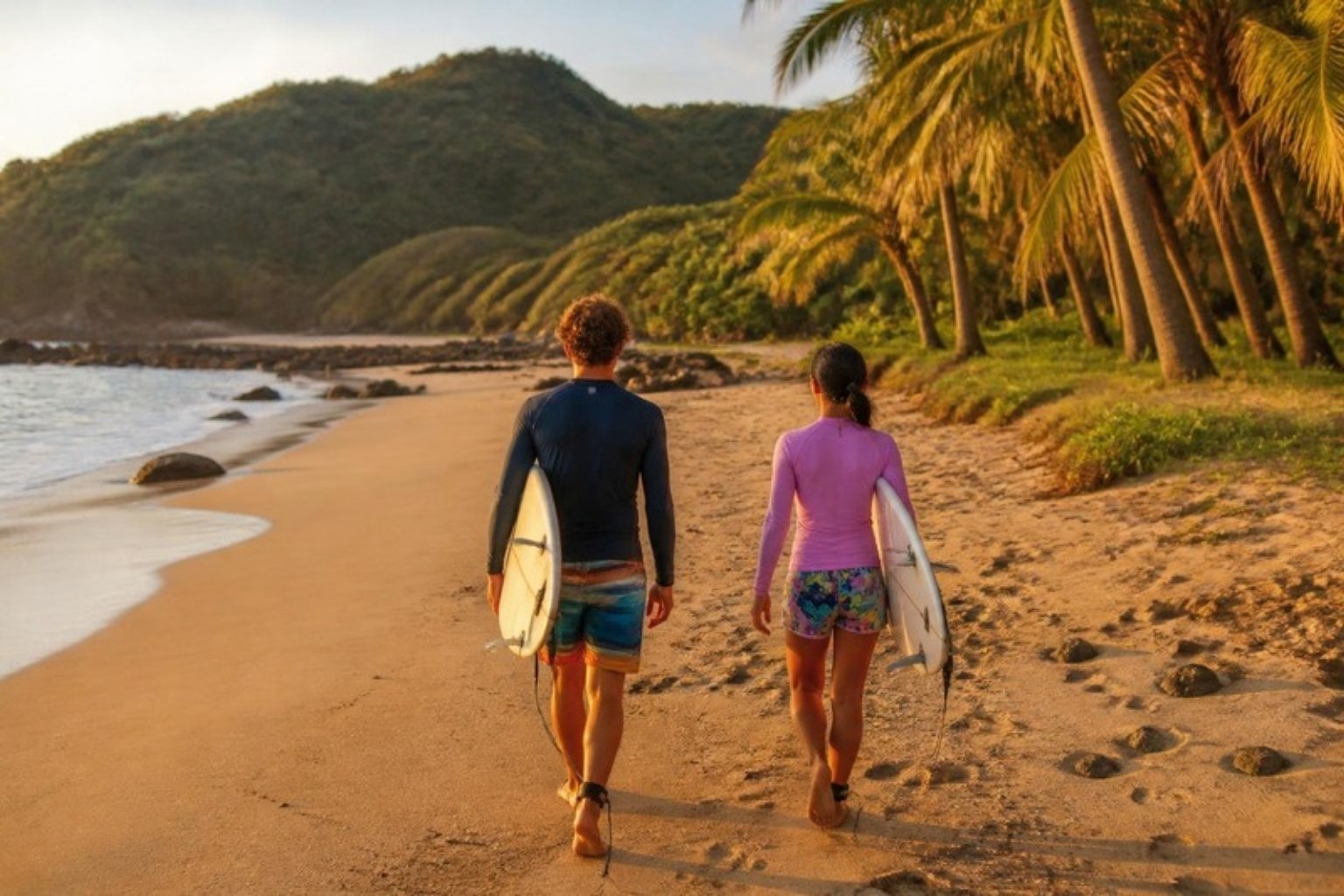 Try surfing or paddleboarding at Playas del Coco, with its quiet coves and relaxed beach life.