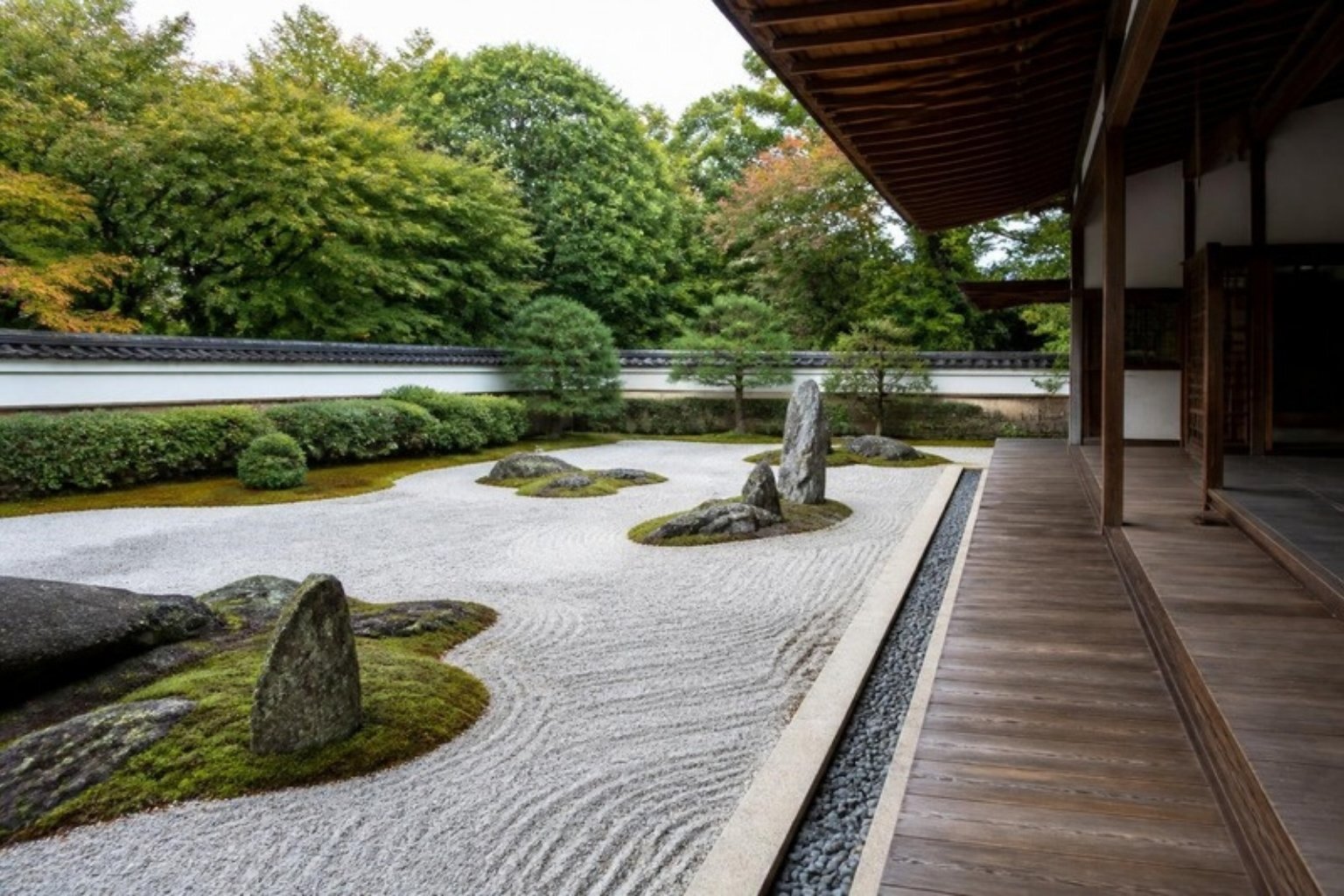 Old-world shrines and Zen gardens sit right alongside modern city life.