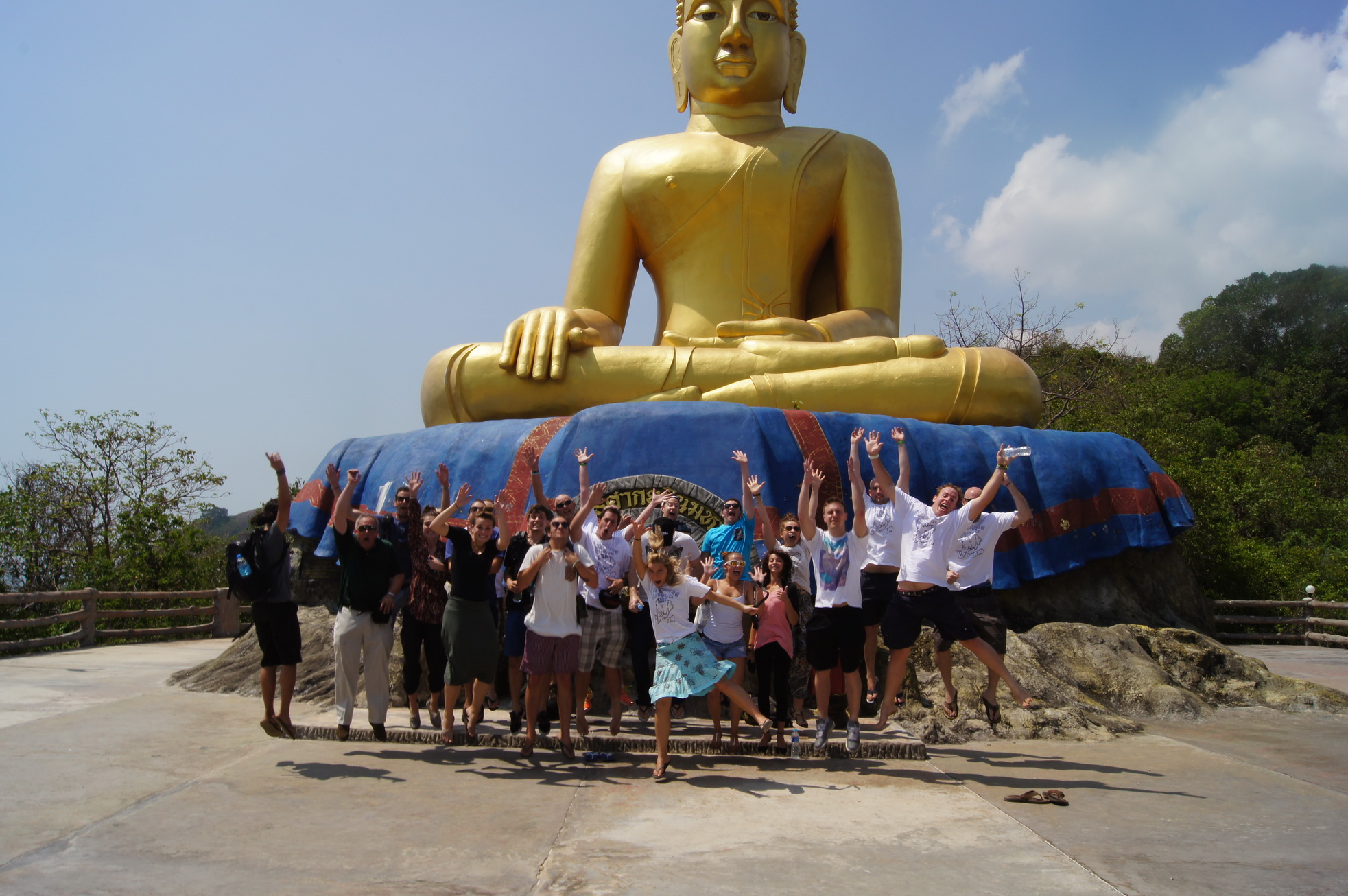 TESOL students pose for a photo during their Cultural Orientation in Hua Hin, Thailand