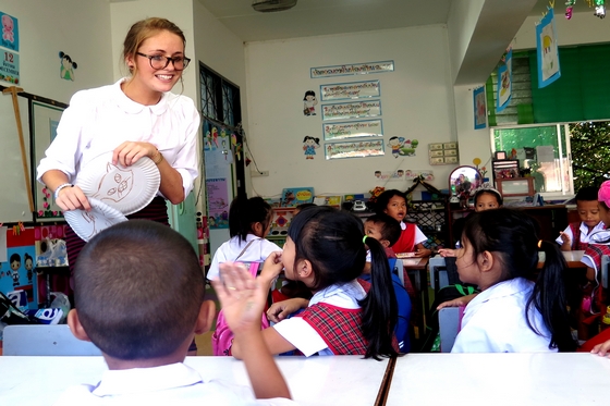 Julia Korkosz teaching English in Thailand