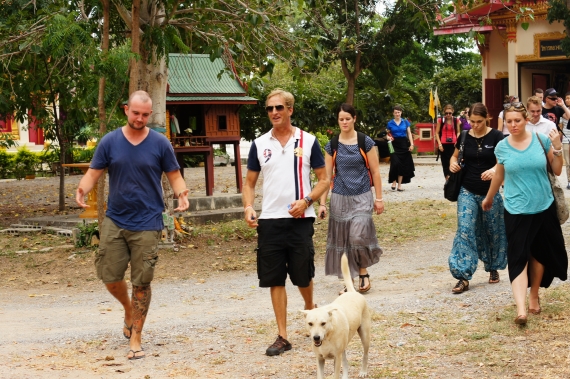TESOL students visited Rescue Paws following their excursion to Khao Tao temple