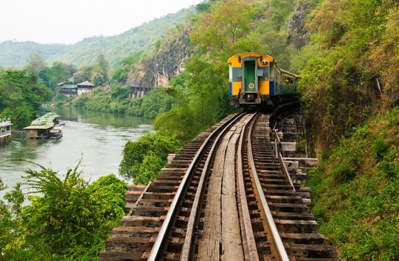 Train in Thailand's Beautiful Countryside