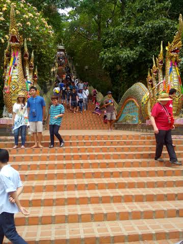 300 Stairs temple in Chiang Mai
