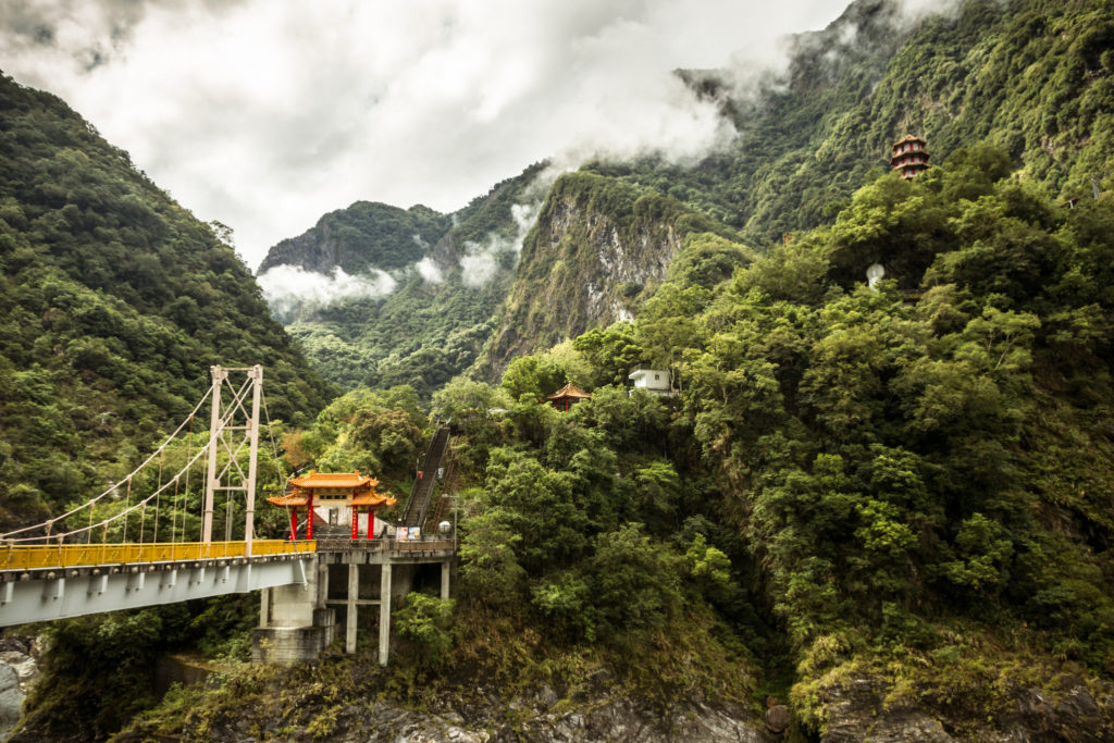Bridge at Tianxiang in Taroko Gorge, Taiwan