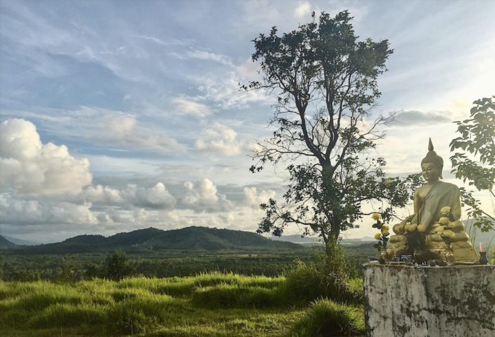 View out over rural Ranong from the Ngao Temple