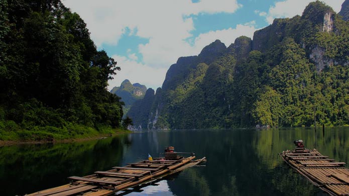 Khao Sok National Park in Southern Thailand.