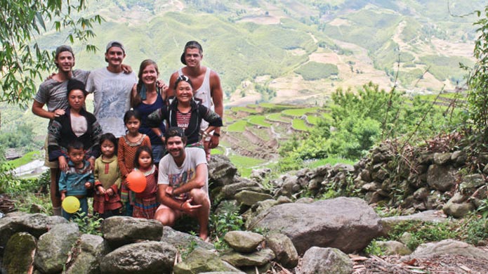 Justin, a videographer from South Africa, stayed with a family in Sapa, full of rolling mountains of rice paddies.