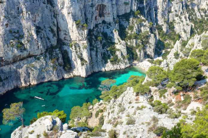 A birds eye-view of the gorgeous Calanques National Park.