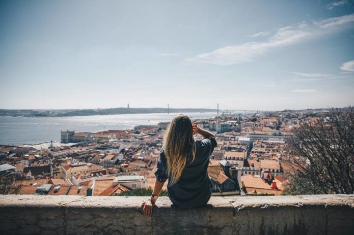 Gazing over the incredible views of Lisbon, Portugal.