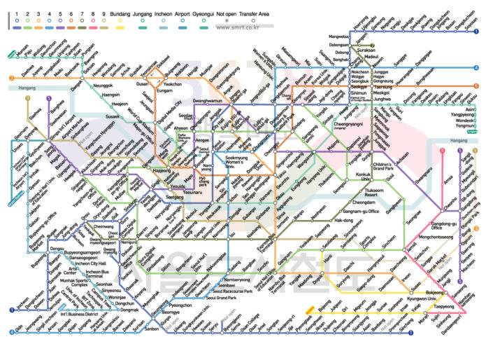 Seoul Subway map.