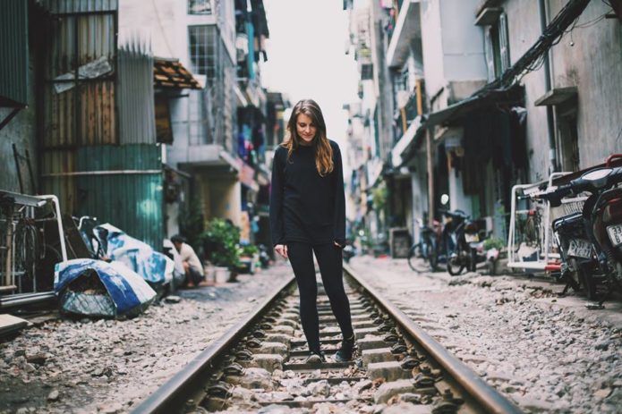 Old railway lane, old quarter, Hanoi, Vietnam. 2