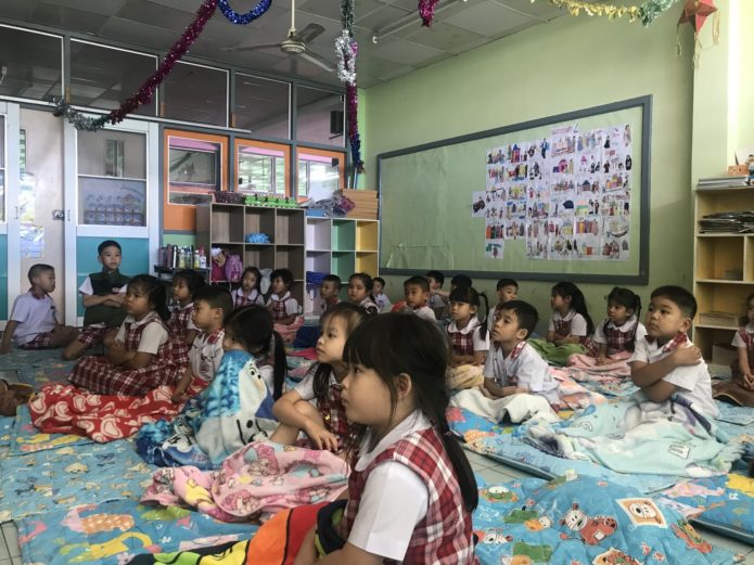 Brooke Mazac - teaching kids in Thailand. - monday