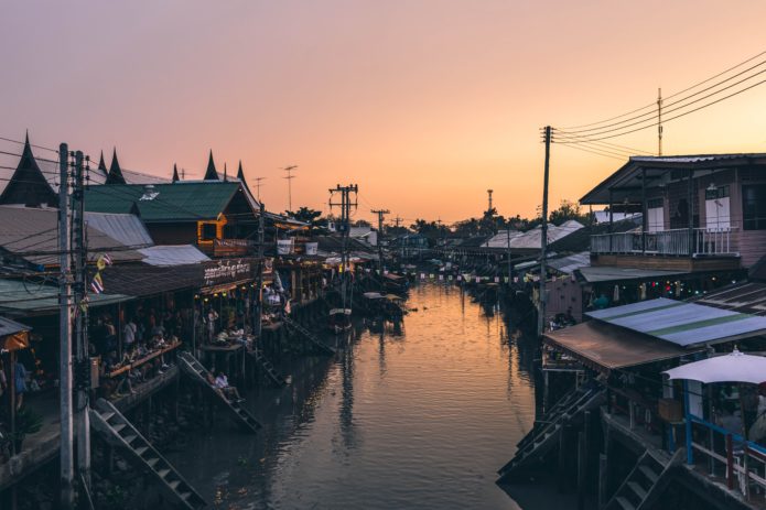 Floating Village in Thailand.