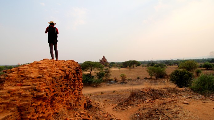 photographer looking over Bagan