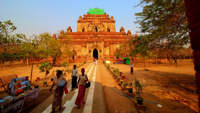 View of the Sulamani temple in Bagan