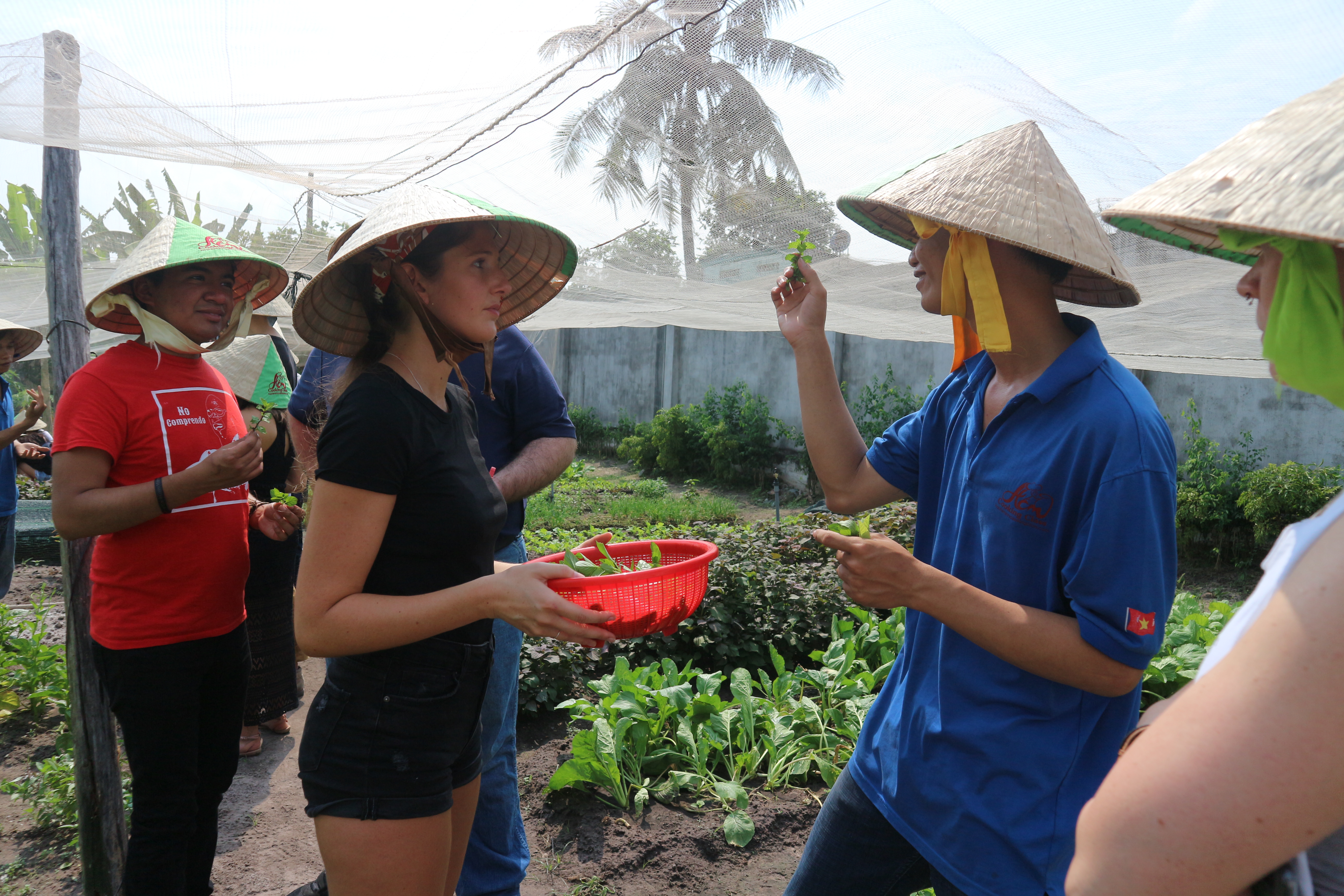 TEFL students learning about local Vietnamese cuisine during their cultural orientation with TravelBud