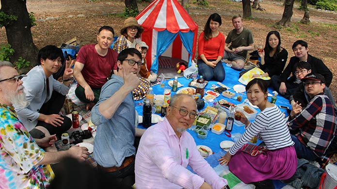 Teachers having a picnic