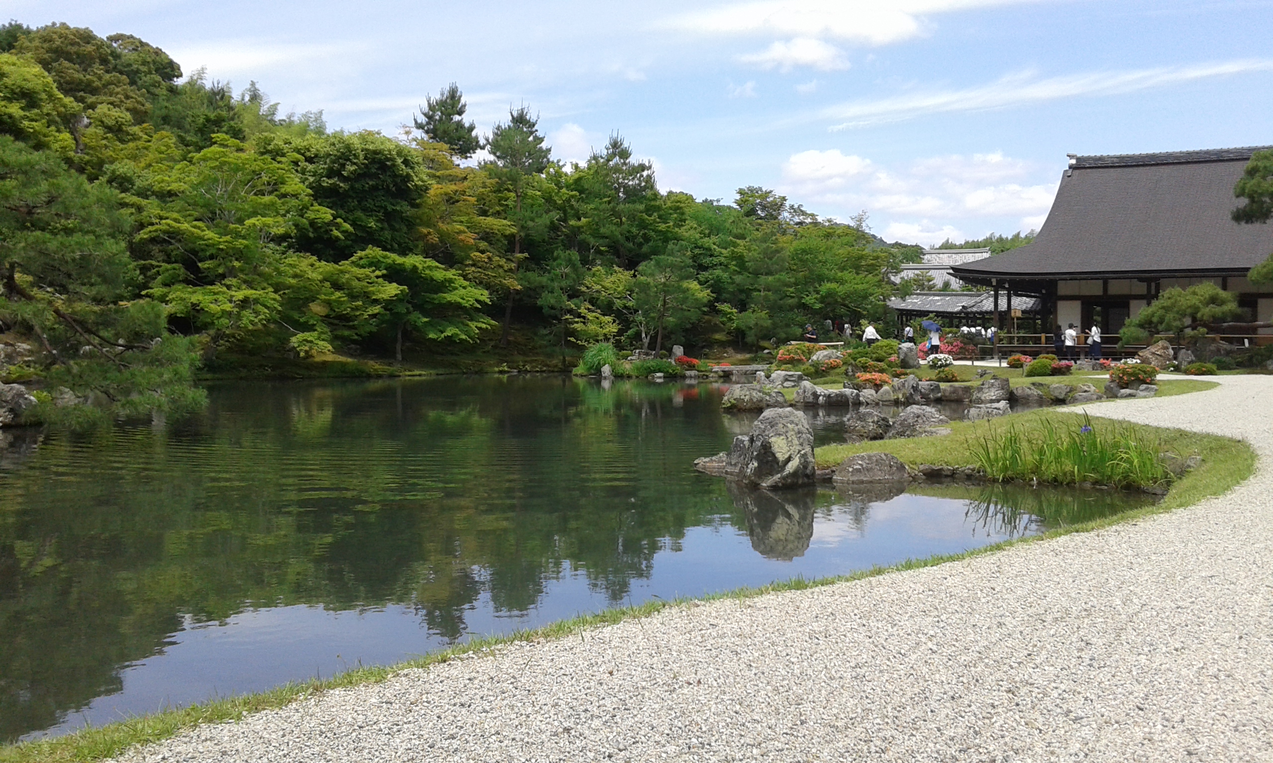 japanese garden and lake