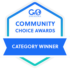 TravelBud rGoOverseas Community Choice award for the Best TEFL Course with Job Assistance in 2019!