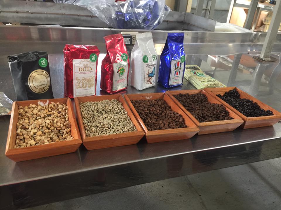 different roasts of coffee in Costa Rica