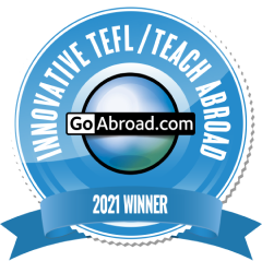 TravelBud won the GoAbroad innovation award for TEFL / Teach Abroad in 2021!