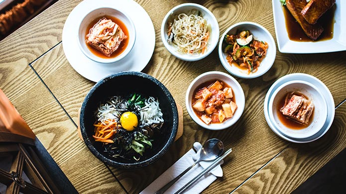 Experience Traditional South Korean food – the land of the side dish!