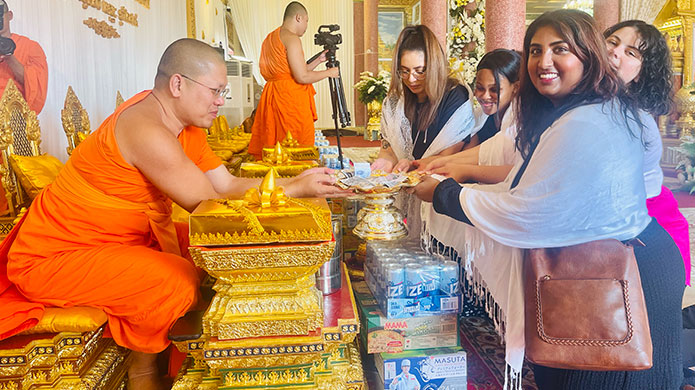 Visit Buddhist Temples and Markets during your orientation in Phnom Penh.